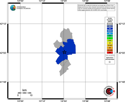 Mappa EMS - territori comuni