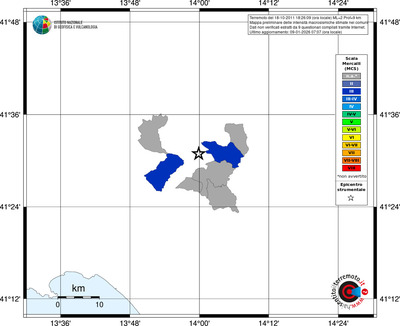 Mappa MCS - territori comuni