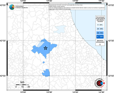 Mappa territorio comunale con almeno 3 questionari