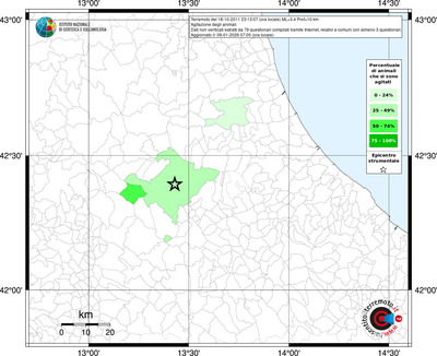 Mappa territorio comunale con almeno 3 questionari