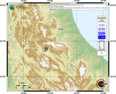 Mappa comuni con almeno 3 questionari