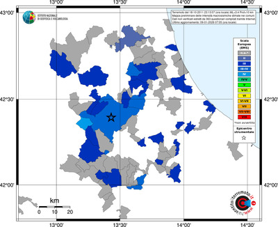 Mappa EMS - territori comuni