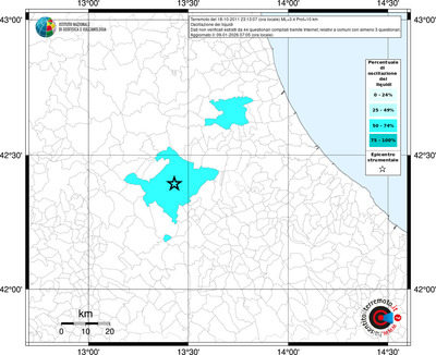 Mappa territorio comunale con almeno 3 questionari