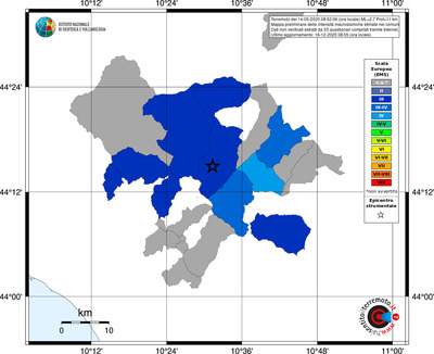 Mappa EMS - territori comuni