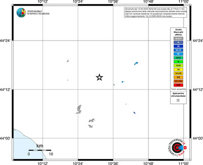 Mappa MCS - territori località