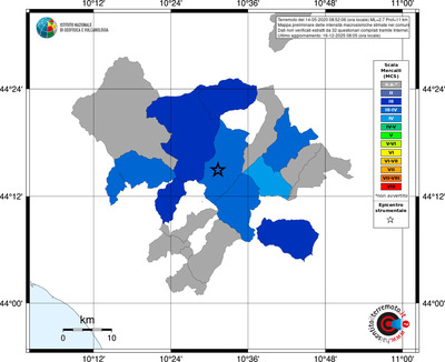 Mappa MCS - territori comuni