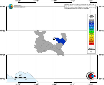 Mappa EMS - territori comuni