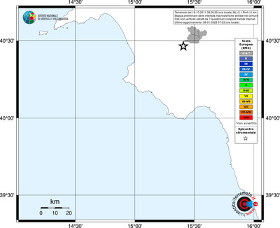 Mappa EMS - territori comuni