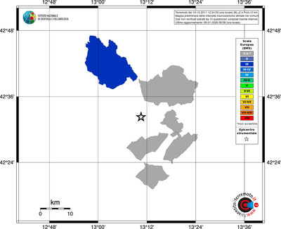 Mappa EMS - territori comuni