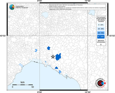 Mappa territorio comunale con almeno 3 questionari