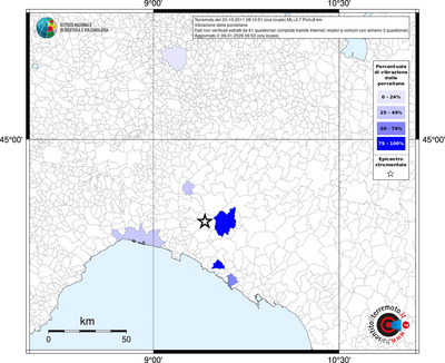 Mappa territorio comunale con almeno 3 questionari