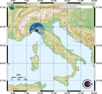 Area di invio delle email agli iscritti
