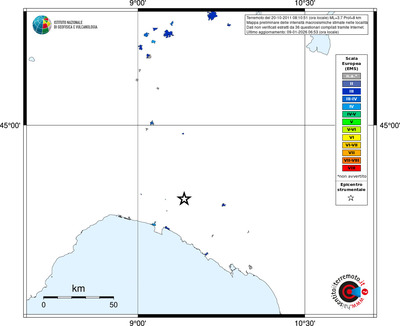 Mappa EMS - territori località
