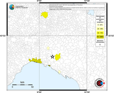 Mappa territorio comunale con almeno 3 questionari
