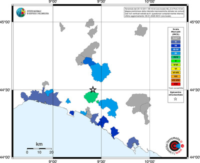 Mappa MCS - territori comuni
