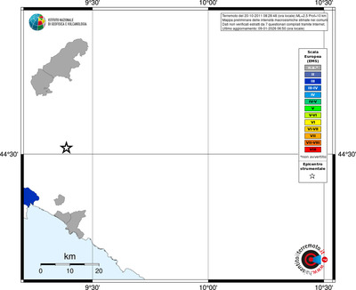 Mappa EMS - territori comuni