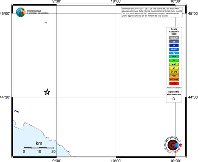 Mappa EMS - territori località