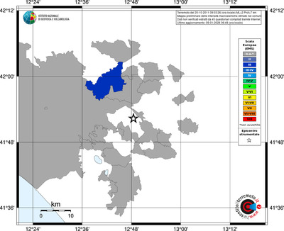 Mappa EMS - territori comuni