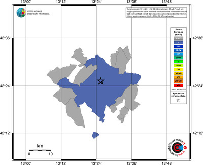 Mappa EMS - territori comuni