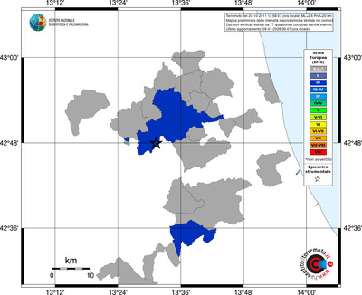 Mappa EMS - territori comuni