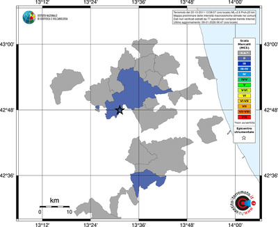 Mappa MCS - territori comuni