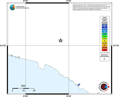 Mappa EMS - territori località