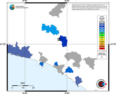 Mappa MCS - territori comuni