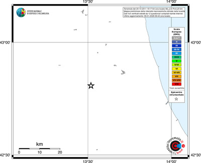 Mappa EMS - territori località