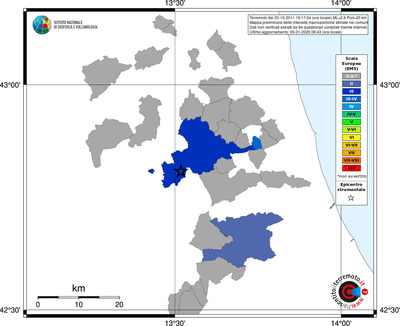 Mappa EMS - territori comuni