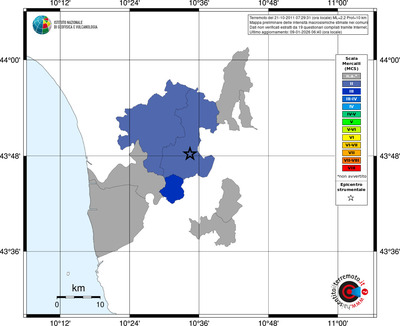 Mappa MCS - territori comuni