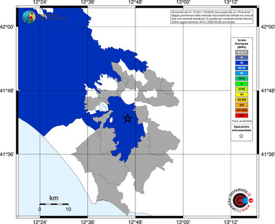 Mappa EMS - territori comuni