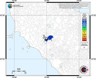 Mappa EMS - territori comunali