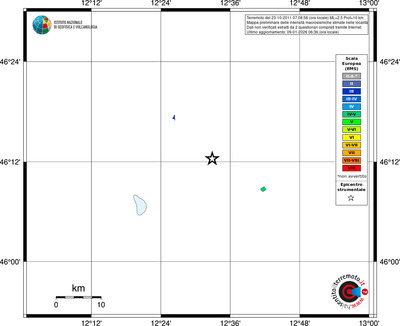 Mappa EMS - territori località