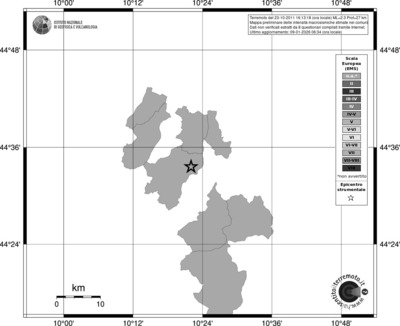 Mappa EMS - territori comuni