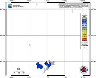 Mappa EMS - territori comuni