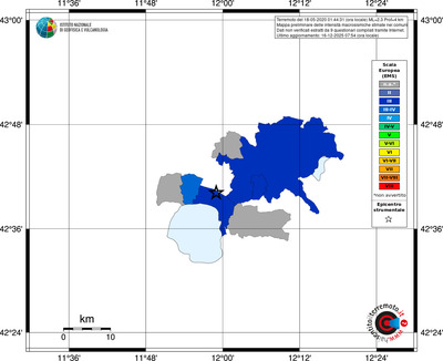 Mappa EMS - territori comuni