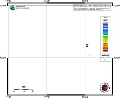 Mappa EMS - territori località