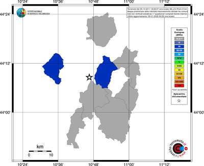 Mappa EMS - territori comuni