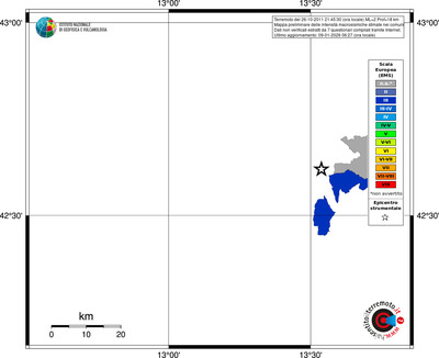 Mappa EMS - territori comuni
