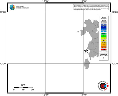 Mappa EMS - territori comuni
