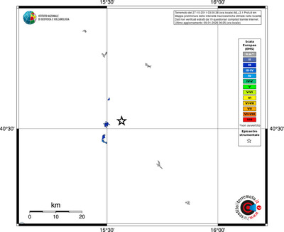 Mappa EMS - territori località