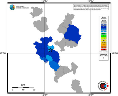 Mappa EMS - territori comuni