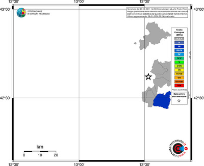 Mappa EMS - territori comuni