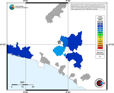 Mappa EMS - territori comuni