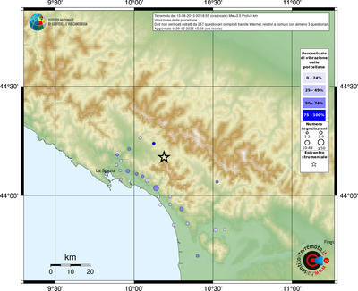 Mappa comuni con almeno 3 questionari
