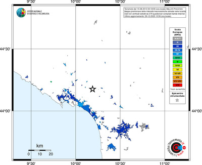 Mappa EMS - territori località