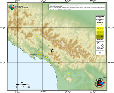 Mappa comuni con almeno 3 questionari