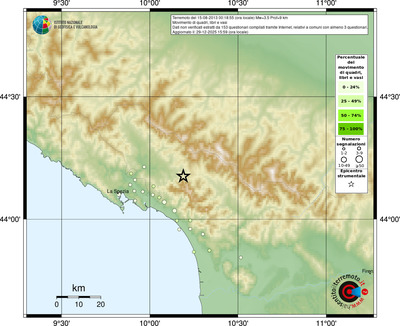 Mappa comuni con almeno 3 questionari