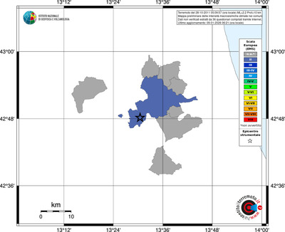 Mappa EMS - territori comuni