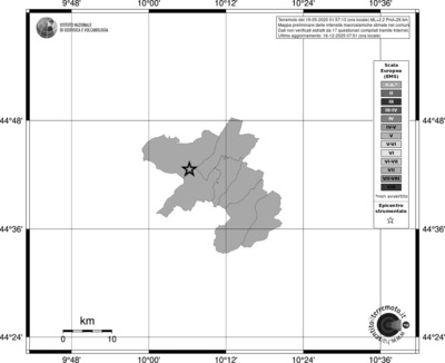 Mappa EMS - territori comuni